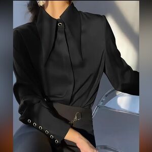 Elegant Black Women's Top